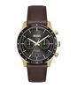 Montre BOSS BLACK TOURMASTER Homme 1514285 Analogue Cadran MINERAL Noir Bracelet Cuir Brun Etanchéité 5BAR
