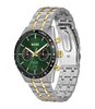 Montre BOSS BLACK TOURMASTER Homme 1514287 Analogue Cadran MINERAL Vert Bracelet Acier inoxydable Acier / or jaune Boucle déployante Etanchéité 5BAR