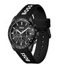 Montre BOSS BLACK STRIKER CHRONO - LE Homme 1514289 Analogue Cadran MINERAL Noir Bracelet Silicone Noir Etanchéité 5BAR