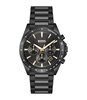 Montre BOSS BLACK STRIKER CHRONO - LE Homme 1514291 Analogue Cadran MINERAL Noir Bracelet Acier Noir Etanchéité 5BAR