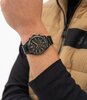 Montre BOSS BLACK STRIKER CHRONO - LE Homme 1514291 Analogue Cadran MINERAL Noir Bracelet Acier Noir Etanchéité 5BAR