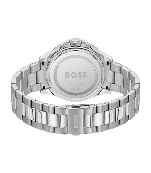 Montre BOSS BLACK TROPER SPORT Homme 1514294 Analogue Cadran MINERAL Vert Bracelet Acier inoxydable Acier Etanchéité 5BAR