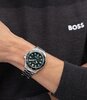 Montre BOSS BLACK TROPER SPORT Homme 1514294 Analogue Cadran MINERAL Vert Bracelet Acier inoxydable Acier Etanchéité 5BAR