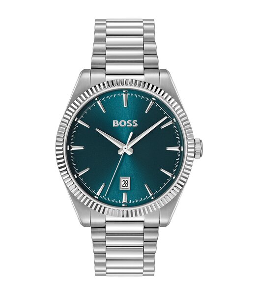 Montre BOSS BLACK CHESWICK Homme 1514309 Analogue Cadran MINERAL Bleu Bracelet Acier inoxydable Acier Etanchéité 5BAR