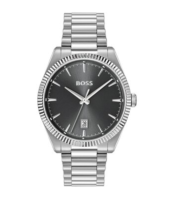 Montre BOSS BLACK CHESWICK Homme 1514310 Analogue Cadran MINERAL Gris Bracelet Acier inoxydable Acier Etanchéité 5BAR