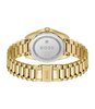 Montre BOSS BLACK CHESWICK Homme 1514312 Analogue Cadran MINERAL Noir Bracelet Acier Or jaune Etanchéité 5BAR