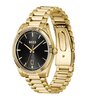 Montre BOSS BLACK CHESWICK Homme 1514312 Analogue Cadran MINERAL Noir Bracelet Acier Or jaune Etanchéité 5BAR