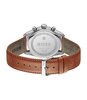 Montre BOSS BLACK GRAND PRIX 44 - LE Homme 1514313 Analogue Cadran MINERAL Blanc Bracelet Cuir Brun Etanchéité 5BAR