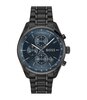 Montre BOSS BLACK GRAND PRIX 44 - LE Homme 1514314 Analogue Cadran MINERAL Bleu Bracelet Acier Noir Etanchéité 5BAR