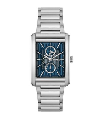 Montre BOSS BLACK PRINCIPLE DRESS MULTI Homme 1514318 Analogue Cadran MINERAL Bleu Bracelet Acier inoxydable Acier Etanchéité 3BAR