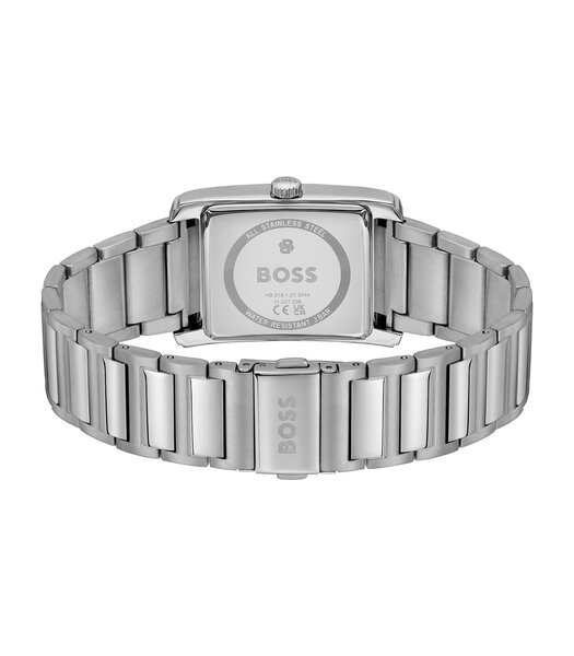 Montre BOSS BLACK PRINCIPLE DRESS MULTI Homme 1514318 Analogue Cadran MINERAL Bleu Bracelet Acier inoxydable Acier Etanchéité 3BAR