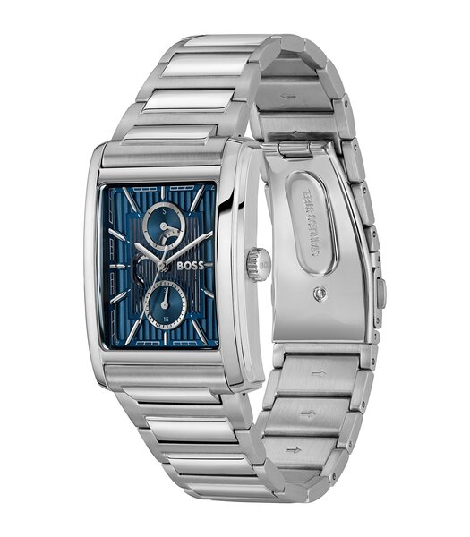 Montre BOSS BLACK PRINCIPLE DRESS MULTI Homme 1514318 Analogue Cadran MINERAL Bleu Bracelet Acier inoxydable Acier Etanchéité 3BAR
