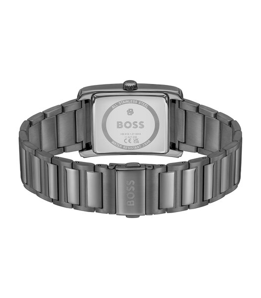 Montre BOSS BLACK PRINCIPLE DRESS MULTI Homme 1514319 Analogue Cadran MINERAL Gris Bracelet Acier Gris Etanchéité 3BAR