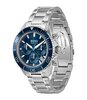Montre BOSS BLACK SEALINER Homme 1514322 Analogue Cadran MINERAL Bleu Bracelet Acier inoxydable Acier Etanchéité 10BAR