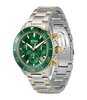 Montre BOSS BLACK SEALINER Homme 1514325 Analogue Cadran MINERAL Vert Bracelet Acier inoxydable Acier / or jaune Etanchéité 10BAR