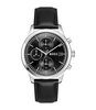 Montre BOSS BLACK STRATUS Homme 1514326 Analogue Cadran MINERAL Noir Bracelet Cuir Noir Etanchéité 5BAR