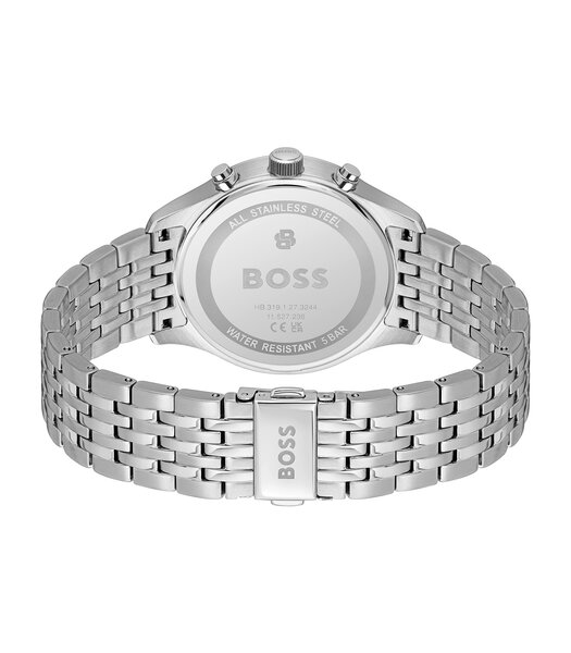 Montre BOSS BLACK STRATUS Homme 1514330 Analogue Cadran MINERAL Vert Bracelet Acier inoxydable Acier Etanchéité 5BAR