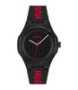 Montre HUGO LIT FOR HIM Homme 1530343 Analogue Cadran MINERAL Noir Bracelet Silicone Noir Clip / clasp Etanchéité 5BAR