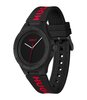 Montre HUGO LIT FOR HIM Homme 1530343 Analogue Cadran MINERAL Noir Bracelet Silicone Noir Clip / clasp Etanchéité 5BAR
