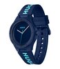 Montre HUGO LIT FOR HIM Homme 1530344 Analogue Cadran MINERAL Bleu Bracelet Silicone Bleu Clip / clasp Etanchéité 5BAR
