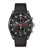 Montre HUGO FAST Homme 1530370 Analogue Cadran MINERAL Noir Bracelet Cuir Noir Etanchéité 5BAR