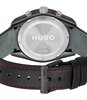 Montre HUGO FAST Homme 1530370 Analogue Cadran MINERAL Noir Bracelet Cuir Noir Etanchéité 5BAR