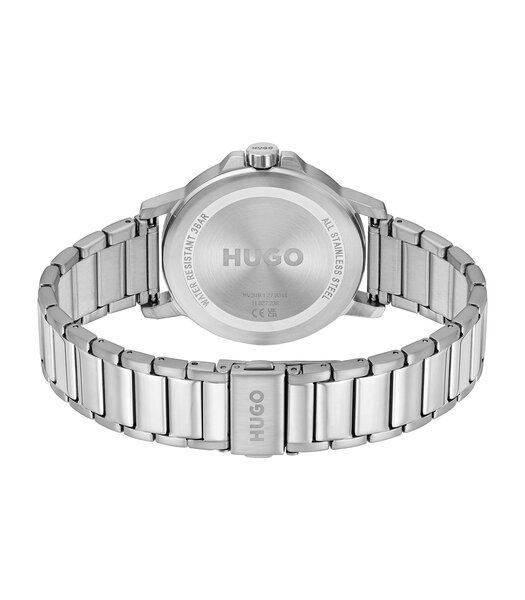 Montre HUGO SMOOTH Homme 1530419 Analogue Cadran MINERAL Bleu Bracelet Acier inoxydable Acier Etanchéité 3BAR