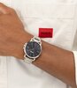 Montre HUGO SMOOTH Homme 1530419 Analogue Cadran MINERAL Bleu Bracelet Acier inoxydable Acier Etanchéité 3BAR