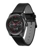 Montre HUGO WORK Homme 1530423 Analogue Cadran MINERAL Noir Bracelet Cuir Noir Etanchéité 5BAR