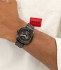 Montre HUGO WORK Homme 1530426 Analogue Cadran MINERAL Noir Bracelet Acier Noir Etanchéité 5BAR