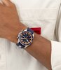 Montre HUGO DIVE Homme 1530428 Analogue Cadran MINERAL Bleu Bracelet Silicone Bleu Etanchéité 5BAR