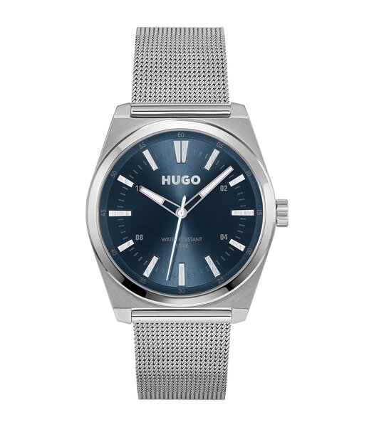 Montre HUGO ARK Homme 1530439 Analogue Cadran MINERAL Bleu Bracelet Acier inoxydable Acier Etanchéité 5BAR