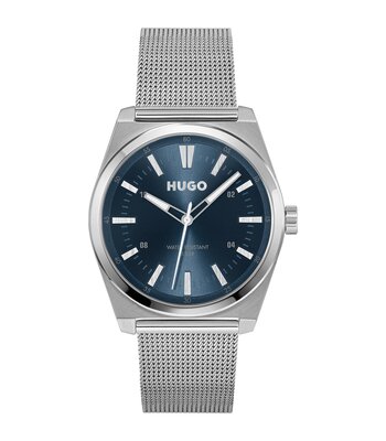 Montre HUGO ARK Homme 1530439 Analogue Cadran MINERAL Bleu Bracelet Acier inoxydable Acier Etanchéité 5BAR