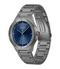 Montre HUGO LIT Homme 1530448 Analogue Cadran MINERAL Bleu Bracelet Acier Gris Etanchéité 5BAR