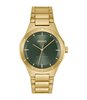 Montre HUGO LIT Homme 1530449 Analogue Cadran MINERAL Vert Bracelet Acier Or jaune Etanchéité 5BAR