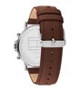 Montre TOMMY HILFIGER TYSON Homme 1710585 Analogue Cadran MINERAL Bleu Bracelet Cuir Brun Etanchéité 5BAR