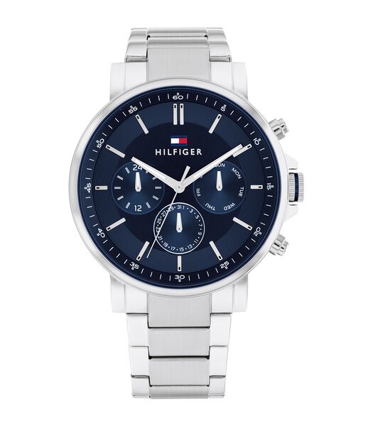 Montre TOMMY HILFIGER TYSON Homme 1710588 Analogue Cadran MINERAL Bleu Bracelet Acier inoxydable Acier Etanchéité 5BAR