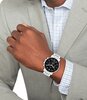 Montre TOMMY HILFIGER TYSON Homme 1710667 Analogue Cadran MINERAL Noir Bracelet Acier inoxydable Acier Etanchéité 5BAR