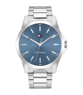 Montre TOMMY HILFIGER BRUCE (43MM) Homme 1710670 Analogue Cadran MINERAL Bleu Bracelet Acier inoxydable Acier Etanchéité 3BAR