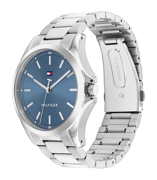Horloge TOMMY HILFIGER BRUCE (43MM) Heren 1710670 Analoog Behuizing MINERAAL Blauw Bracelette Roestvrij staal Staal Etanchéiteiten 3BAR