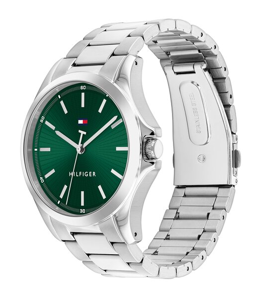 Horloge TOMMY HILFIGER BRUCE (43MM) Heren 1710672 Analoog Behuizing MINERAAL Groen Bracelette Roestvrij staal Staal Etanchéiteiten 3BAR