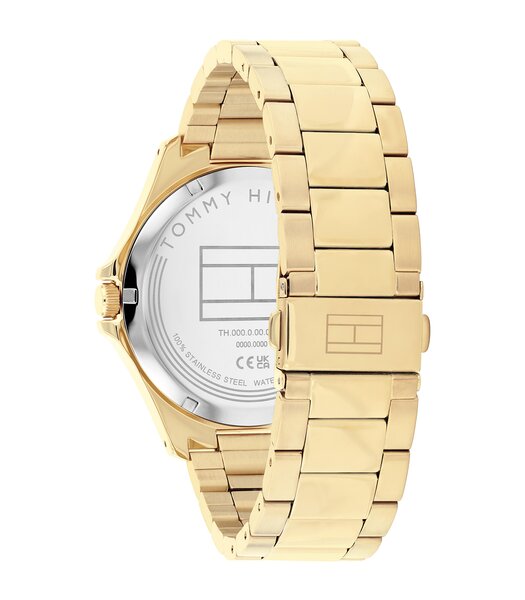 Horloge TOMMY HILFIGER BRUCE (43MM) Heren 1710679 Analoog Behuizing MINERAAL Blauw Bracelette Staal Geelgoudkleurig Etanchéiteiten 3BAR