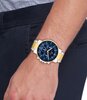 Montre TOMMY HILFIGER TYSON Homme 1710710 Analogue Cadran MINERAL Bleu Bracelet Acier inoxydable Acier / or jaune Etanchéité 5BAR