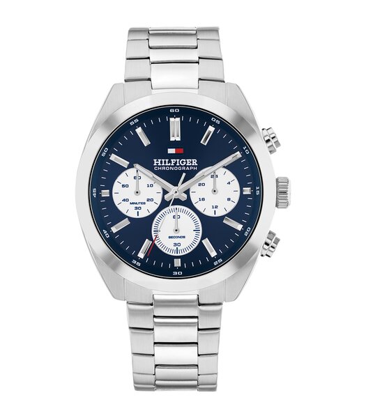 Montre TOMMY HILFIGER HUDSON Homme 1710722 Analogue Cadran MINERAL Bleu Bracelet Acier inoxydable Acier Etanchéité 5BAR