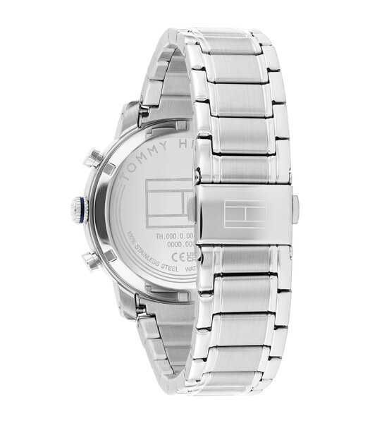Horloge TOMMY HILFIGER TH-OXFORD Heren 1710728 Analoog Behuizing MINERAAL Blauw Bracelette Roestvrij staal Staal Etanchéiteiten 5BAR