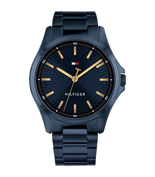 Montre TOMMY HILFIGER BRUCE Homme 1710742 Analogue Cadran MINERAL Bleu Bracelet Acier Bleu Etanchéité 3BAR