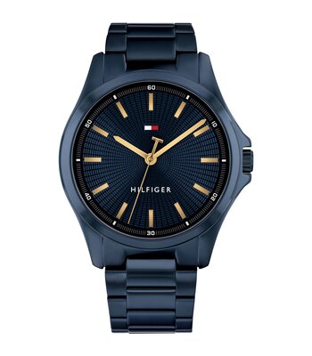 Montre TOMMY HILFIGER BRUCE Homme 1710742 Analogue Cadran MINERAL Bleu Bracelet Acier Bleu Etanchéité 3BAR