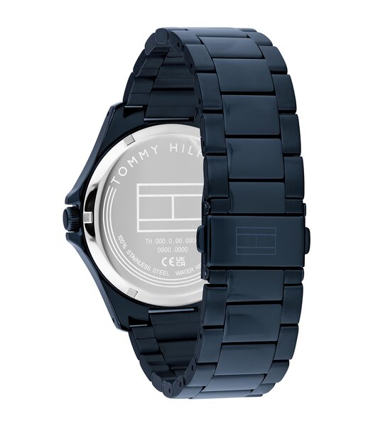 Montre TOMMY HILFIGER BRUCE Homme 1710742 Analogue Cadran MINERAL Bleu Bracelet Acier Bleu Etanchéité 3BAR