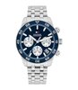 Montre TOMMY HILFIGER TH85 CHRONO Homme 1710743 Analogue Cadran MINERAL Bleu Bracelet Acier inoxydable Acier Etanchéité 5BAR