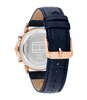 Montre TOMMY HILFIGER STEWART Homme 1710747 Analogue Cadran MINERAL Bleu Bracelet Cuir Bleu Etanchéité 5BAR